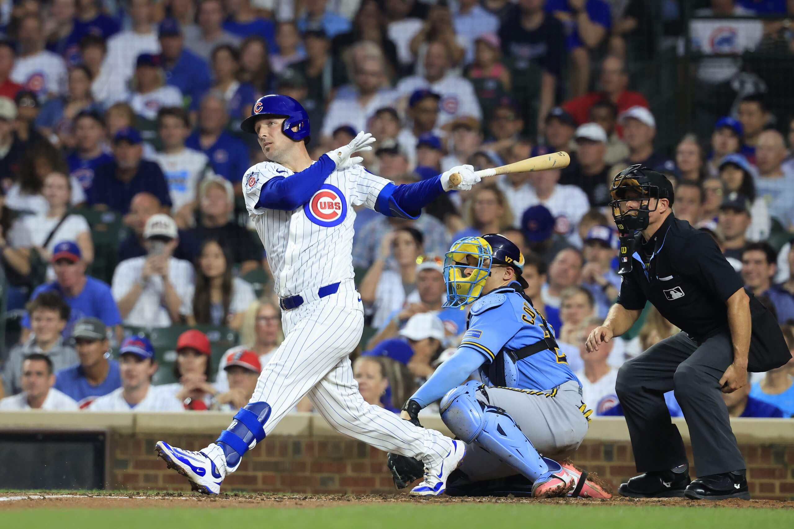 Baseball: Suzuki blasts 24th homer among 3 hits as Cubs rout Brewers