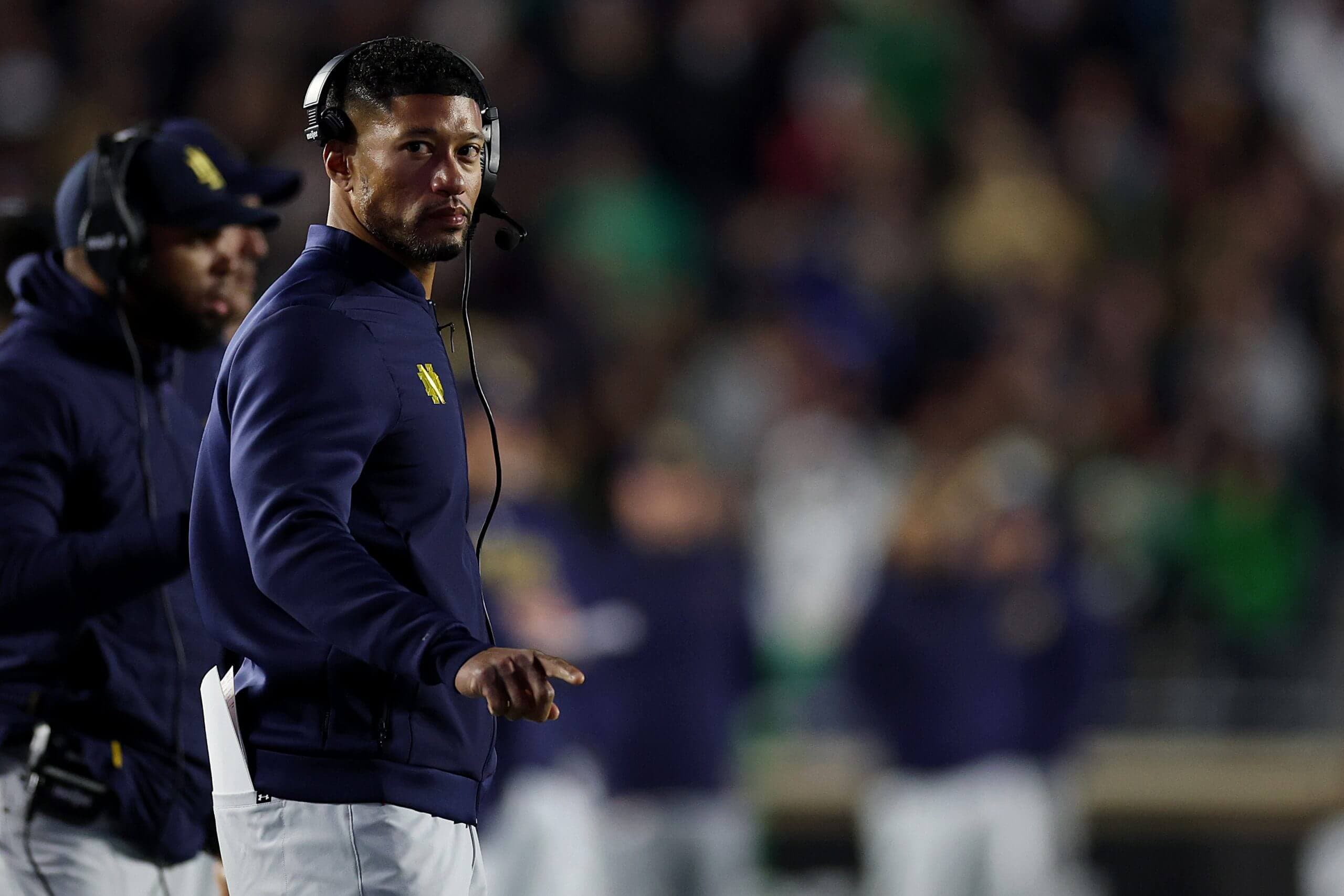 Notre Dame is finally ready to talk about a 12th national title. Wisconsin is the first test