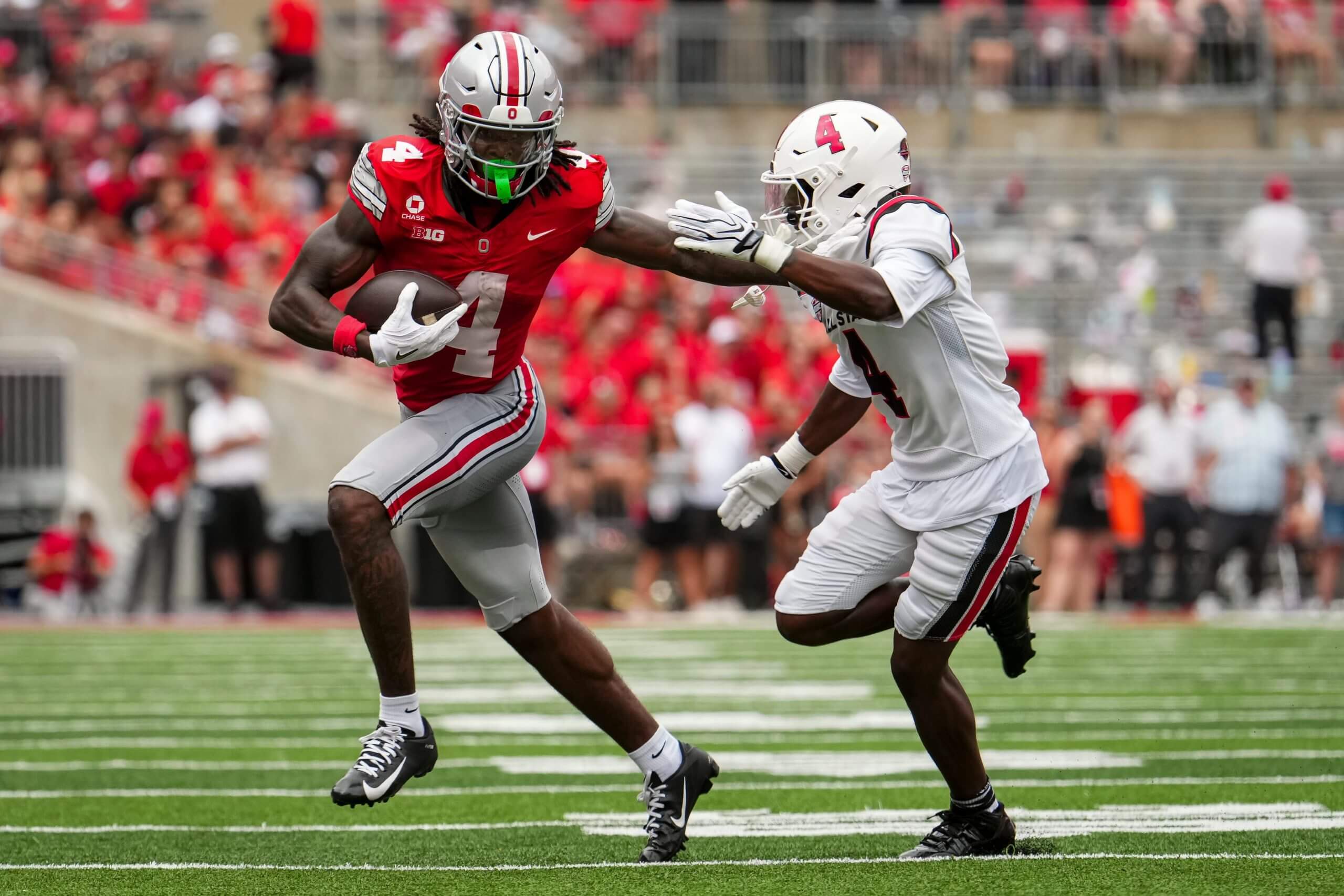 Jeremiah Smith strikes Heisman pose, opens campaign with 2 TDs as Ohio State rolls
