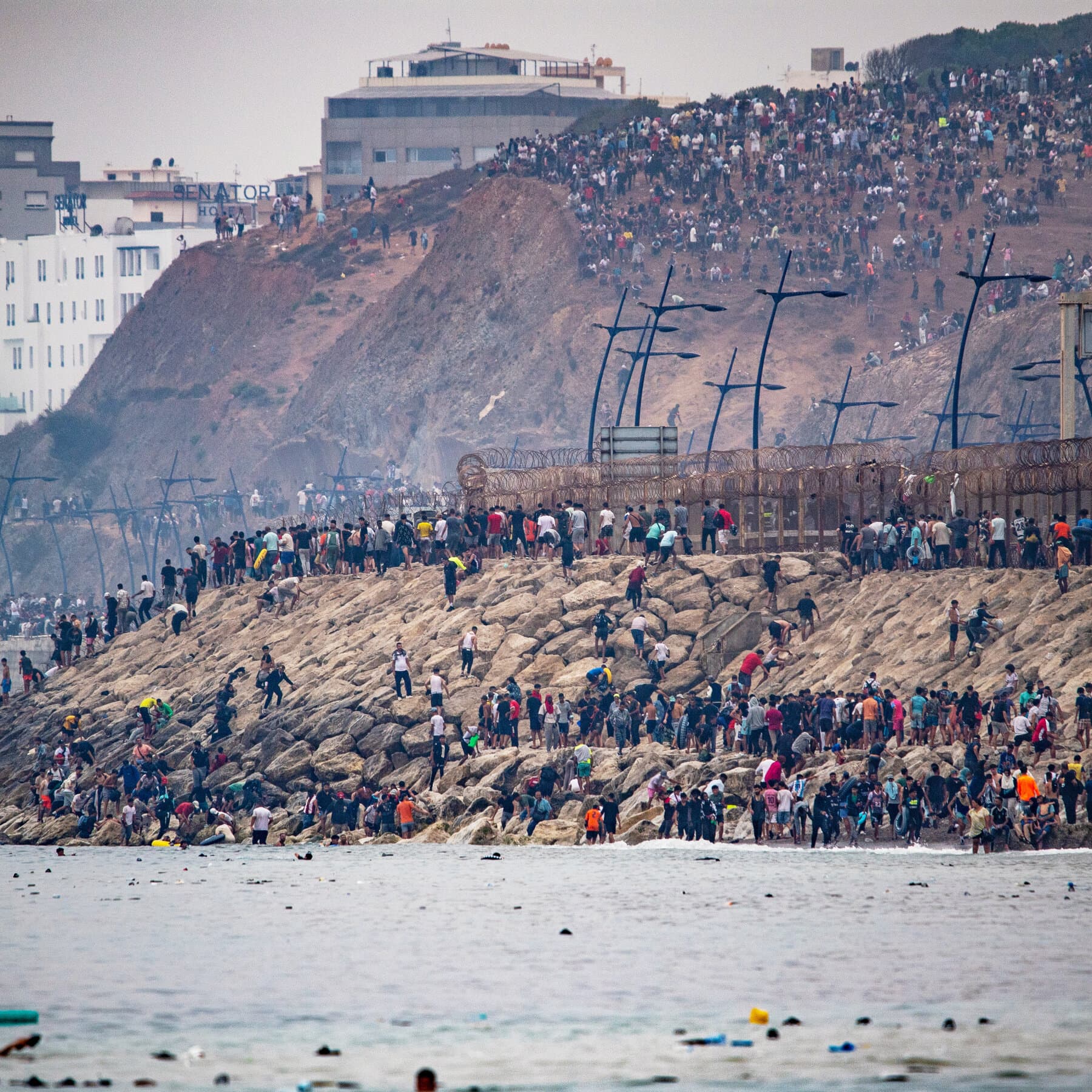 Migrants Surge Into Spanish Territory, Triggering Political Backlash
