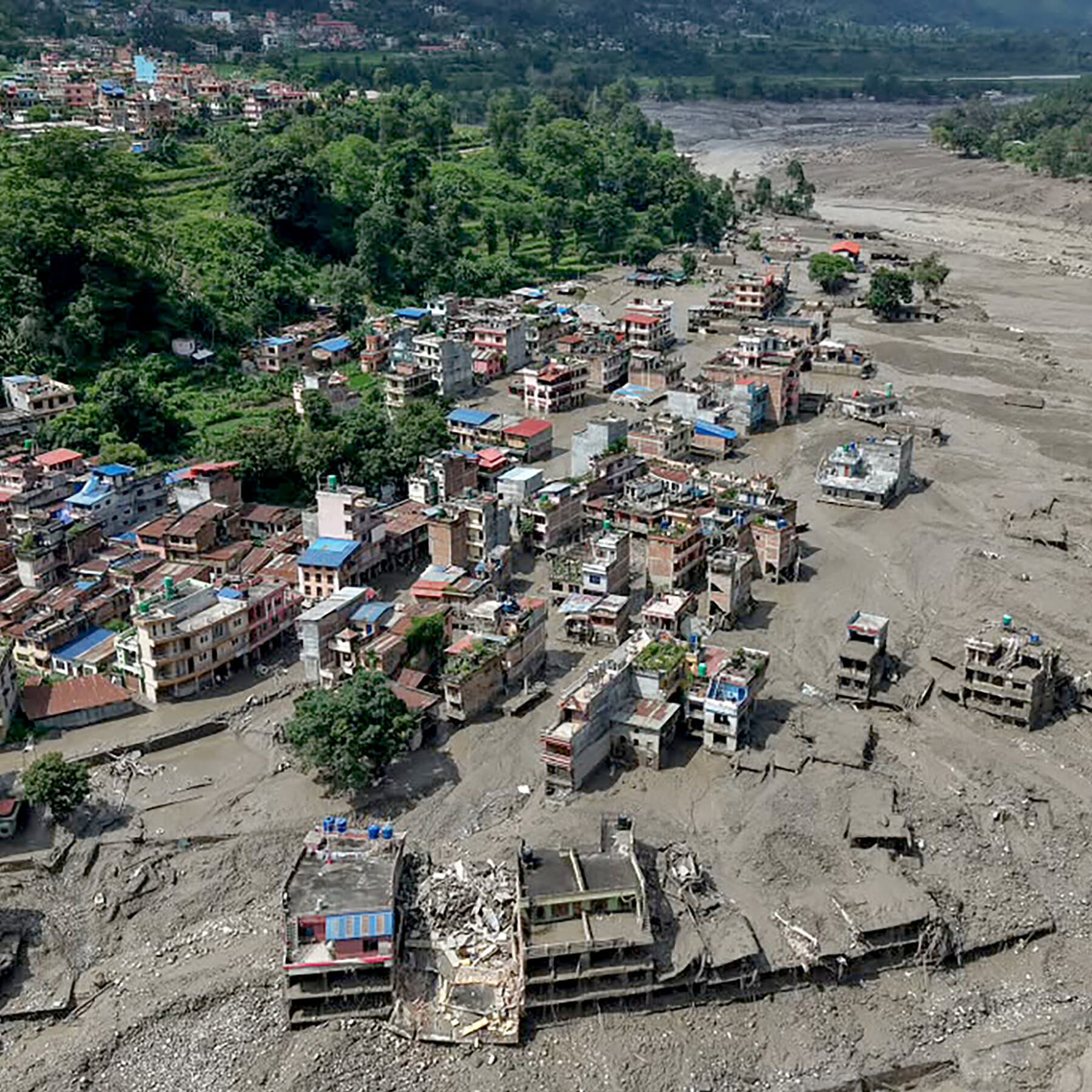 A Deadly Flood Tears Through Nepal and Tibet