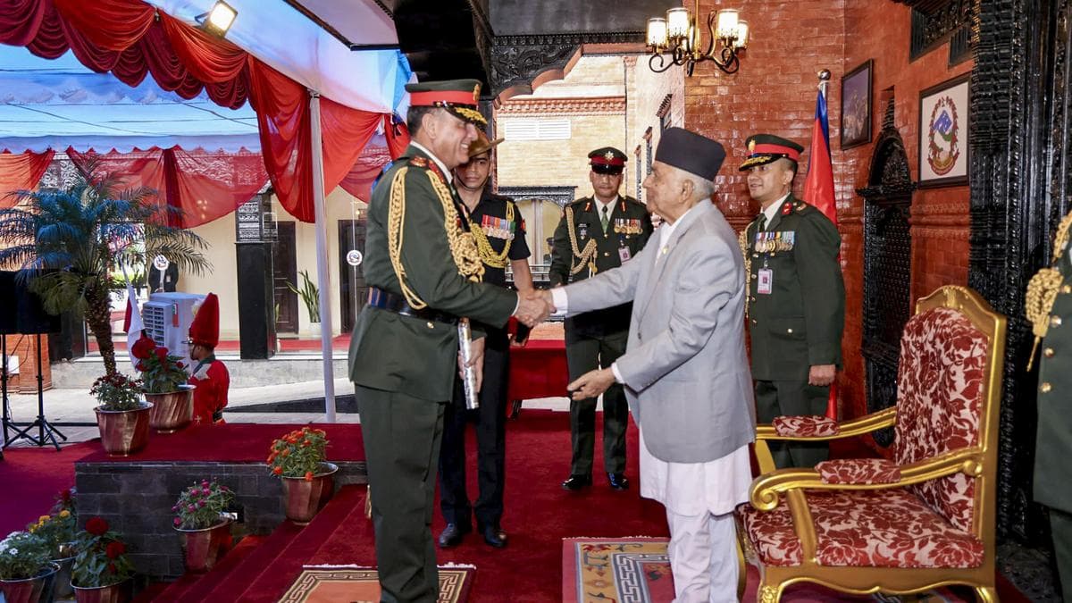 Indian army chief conferred honorary rank of Nepali Army general