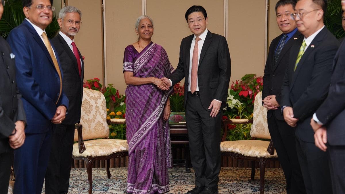 Singapore PM Lawrence Wong meets Sitharaman-led ministerial delegation, discusses ways to deepen bilateral ties