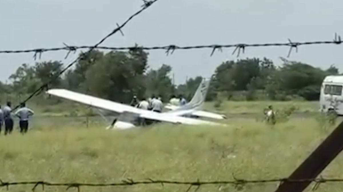 Trainer aircraft of private company skids off runway at Baramati airstrip in Maharashtra; no casualty