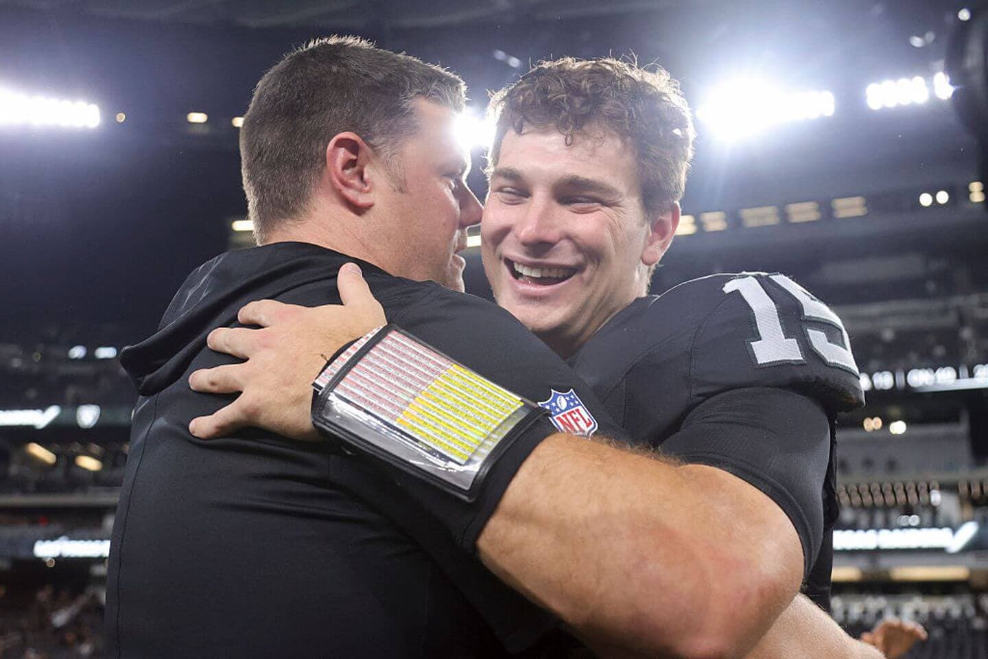 ‘It’s mine’: Fernando Mendoza’s first Raiders touchdown ball belongs to Jack Bech