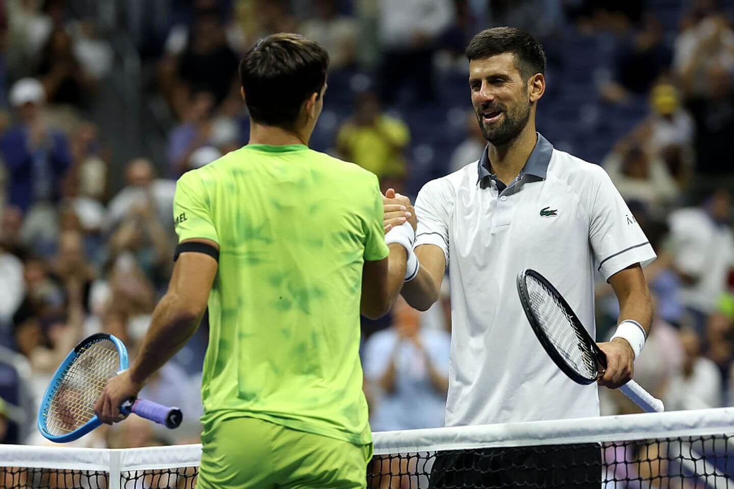 Everything that happened on Day 1 of the U.S. Open, including Novak Djokovic losing in the first round