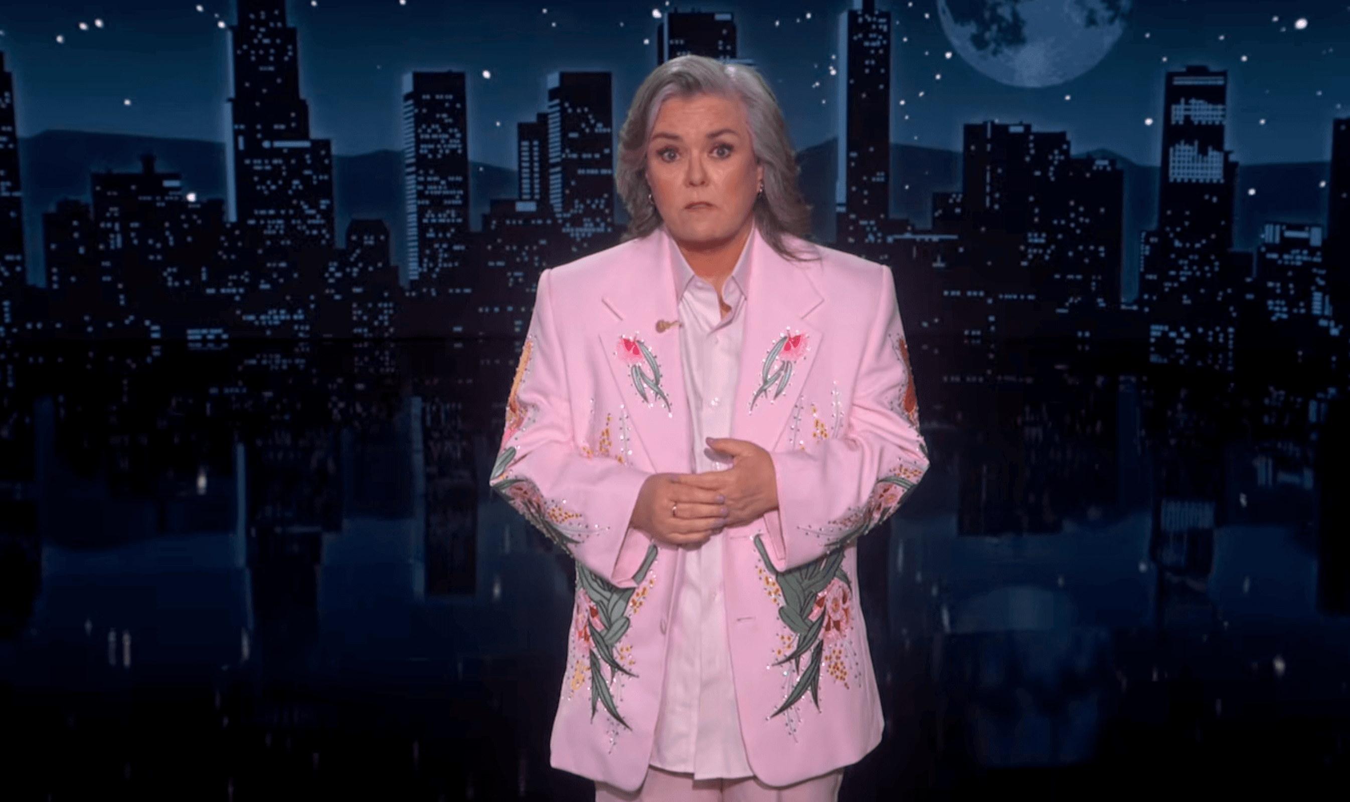 Rosie O’Donnell Shines in ‘Jimmy Kimmel Live!’ Hosting Debut, Attacks ‘Mango Mussolini’ Trump and Gives Moving Hayden Panettiere Tribute