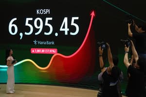 Kospi jumps 18% to post record daily gain