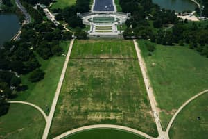 Trump blames vandals for damaged grass at National Mall