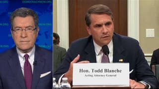 Republican Warns DOJ Behavior Is 'Bad' as He Backs Todd Blanche Nomination
