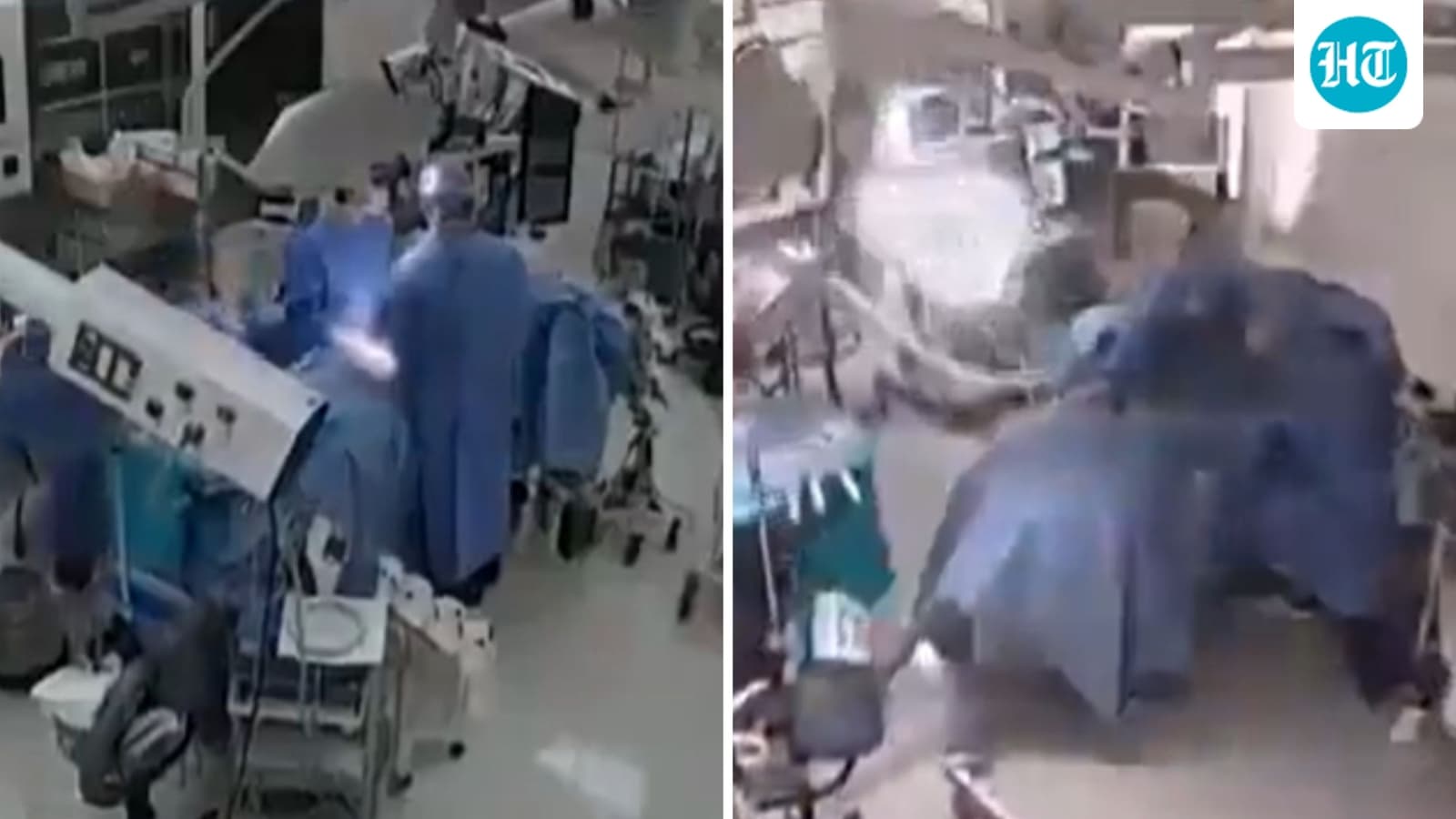Brave surgeons shield patient with their bodies as 6.8 earthquake shakes operation room in Japan