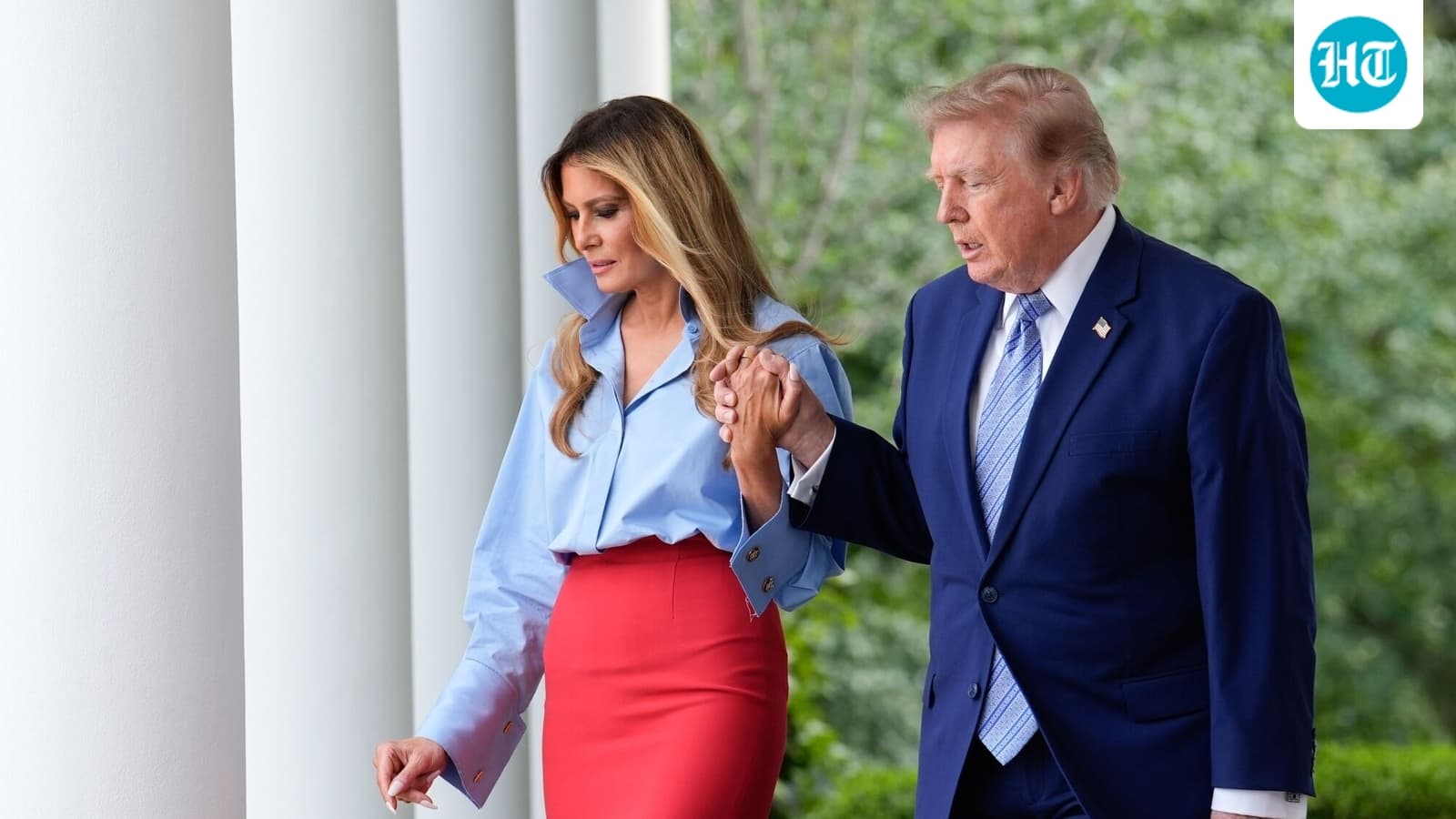 'Where is Natalie Harp?' Melania and Donald Trump's joint appearance puts spotlight on 'missing' aide