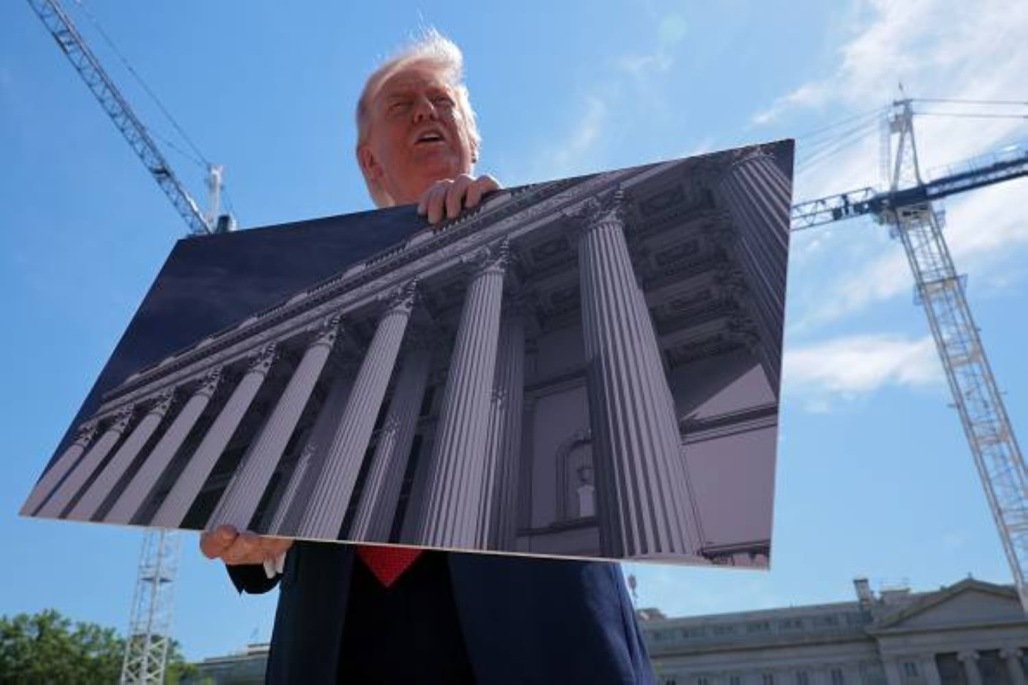 Trump defends ballroom to Supreme Court as military complex