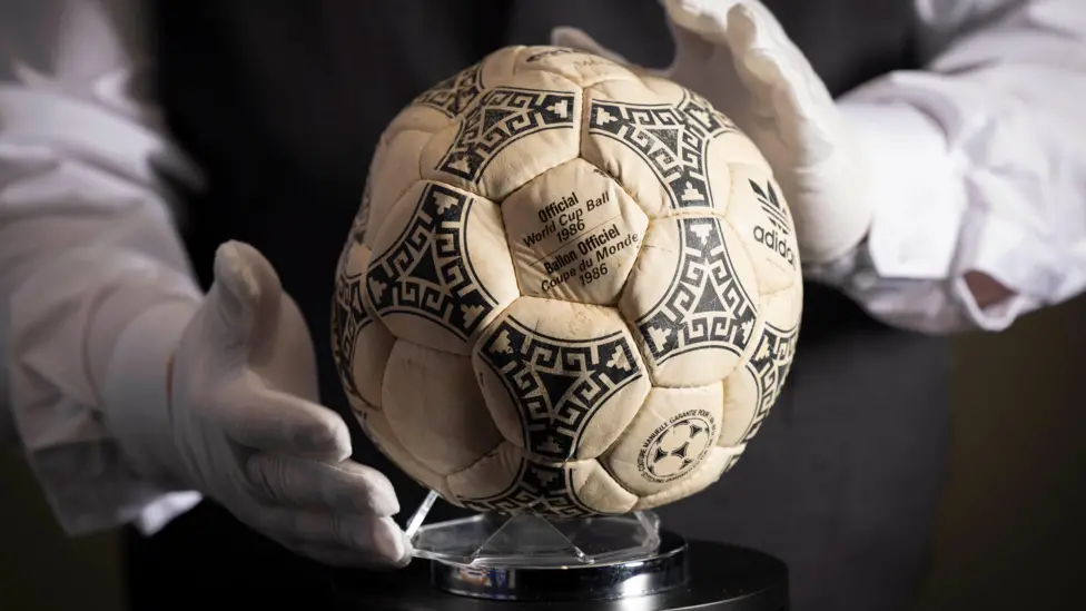 Maradona’s ‘Hand of God’ ball sells for £2.5m
