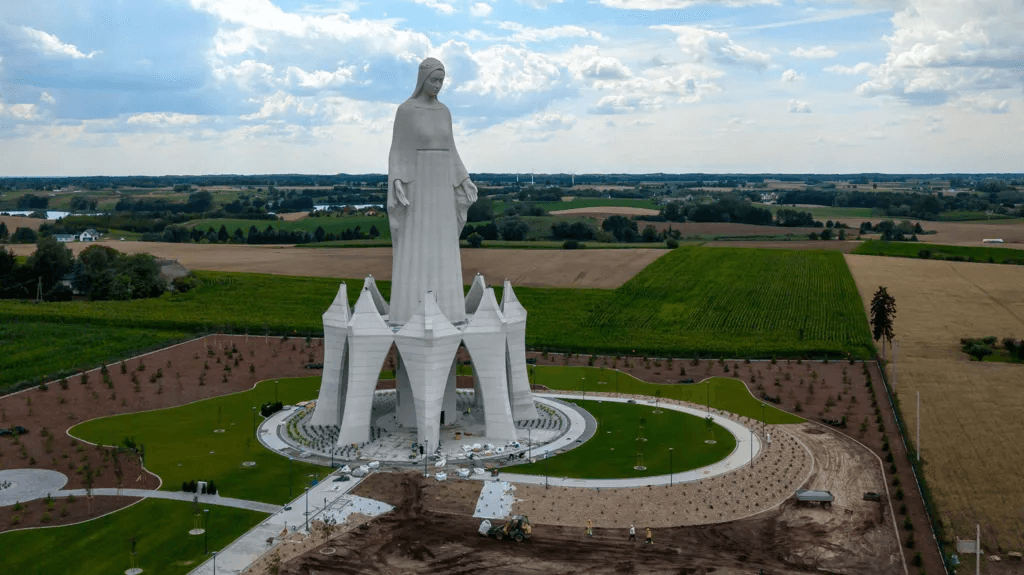 Europe’s tallest Virgin Mary statue unveiled in rural Poland