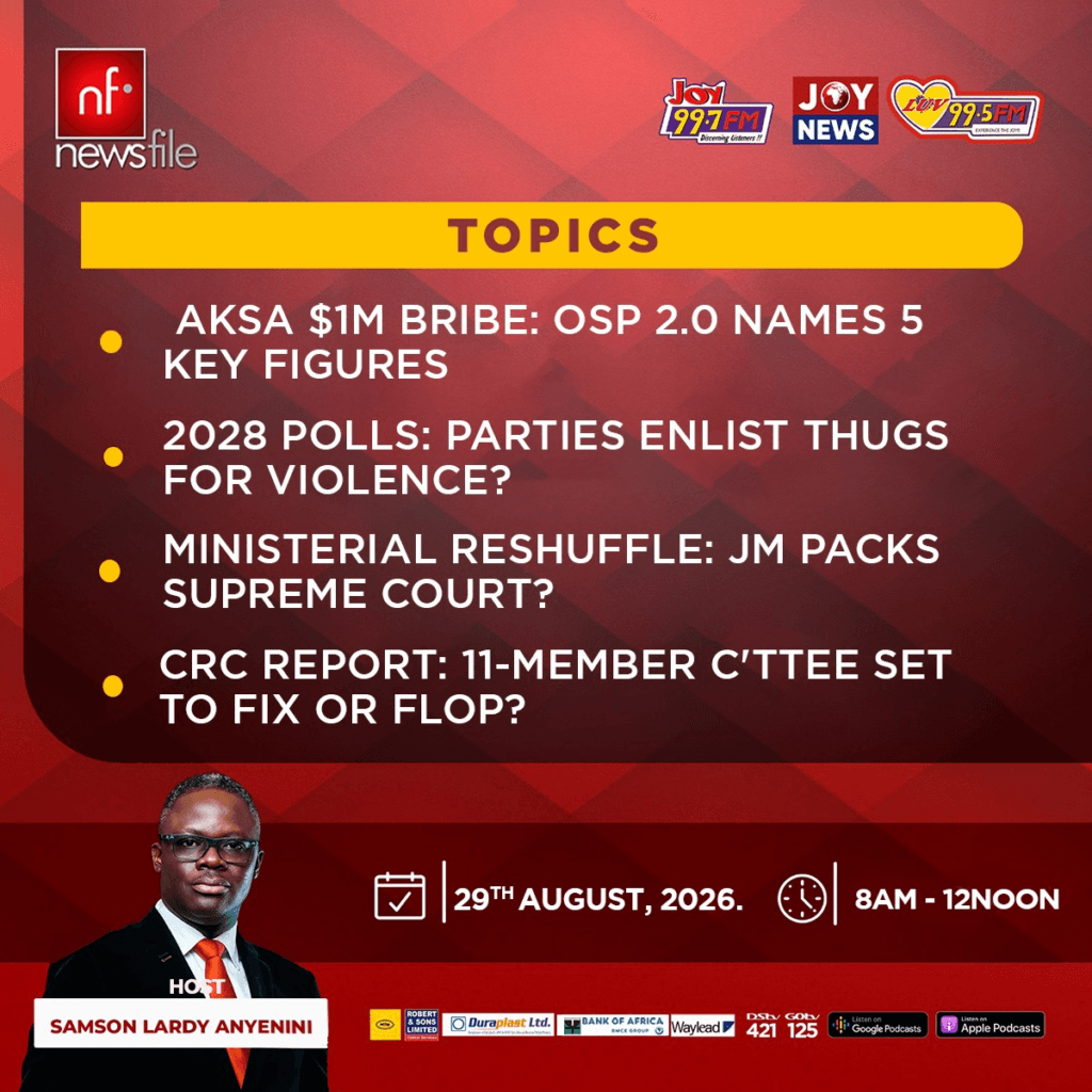 This Saturday on Newsfile: OSP’s AKSA suspects, political thugs, ministerial reshuffle & CRC report to take centre stage