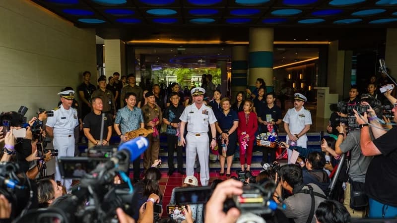 Thailand welcomes 5,000 US sailors after months at sea