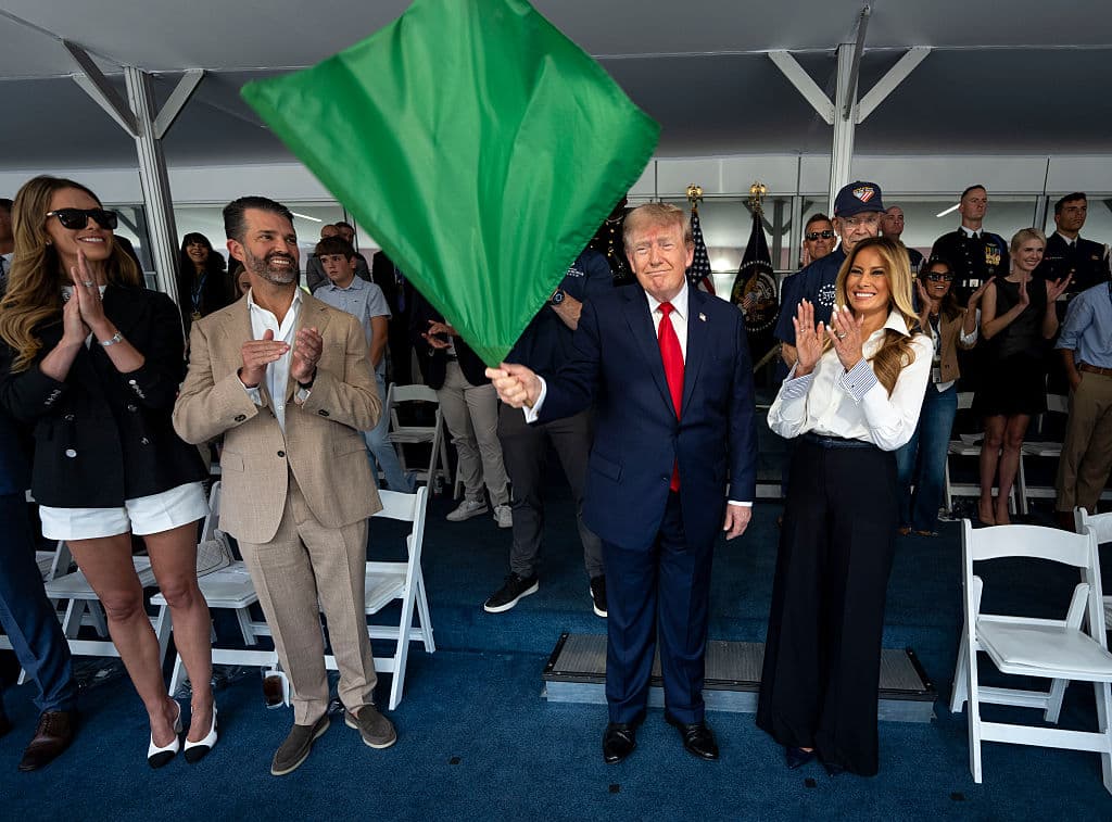 Freedom 250 grand finale: Race cars, Air Force One and one bald eagle